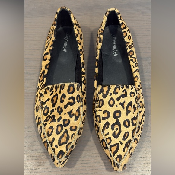Jeffrey Campbell Leopard Loafers Size 10 - Picture 1 of 3